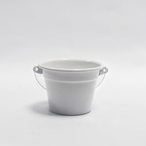 Vaso Cerâmica com tampa Estampa Preta 5