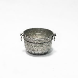 Vaso Cerâmica com tampa Estampa Preta 4
