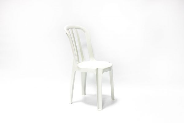 Cadeira PVC Branca sem braço 3