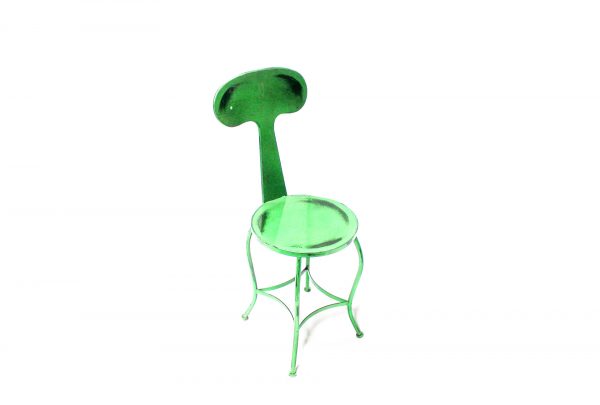 Cadeira Decorativa Ferro Verde 1